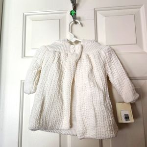 Baby Dove sweater jacket with hood 12 mo